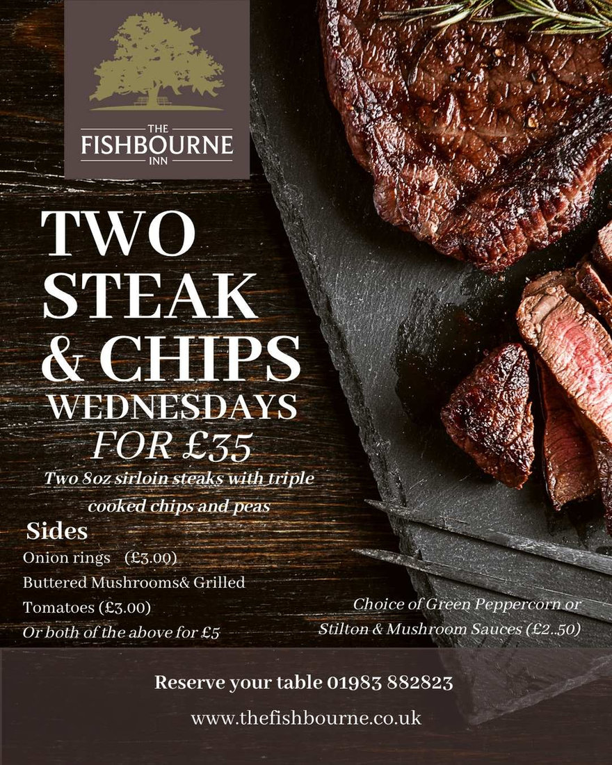 Offer graphic created for The Fishbourne Inn by BRIGHT / forma