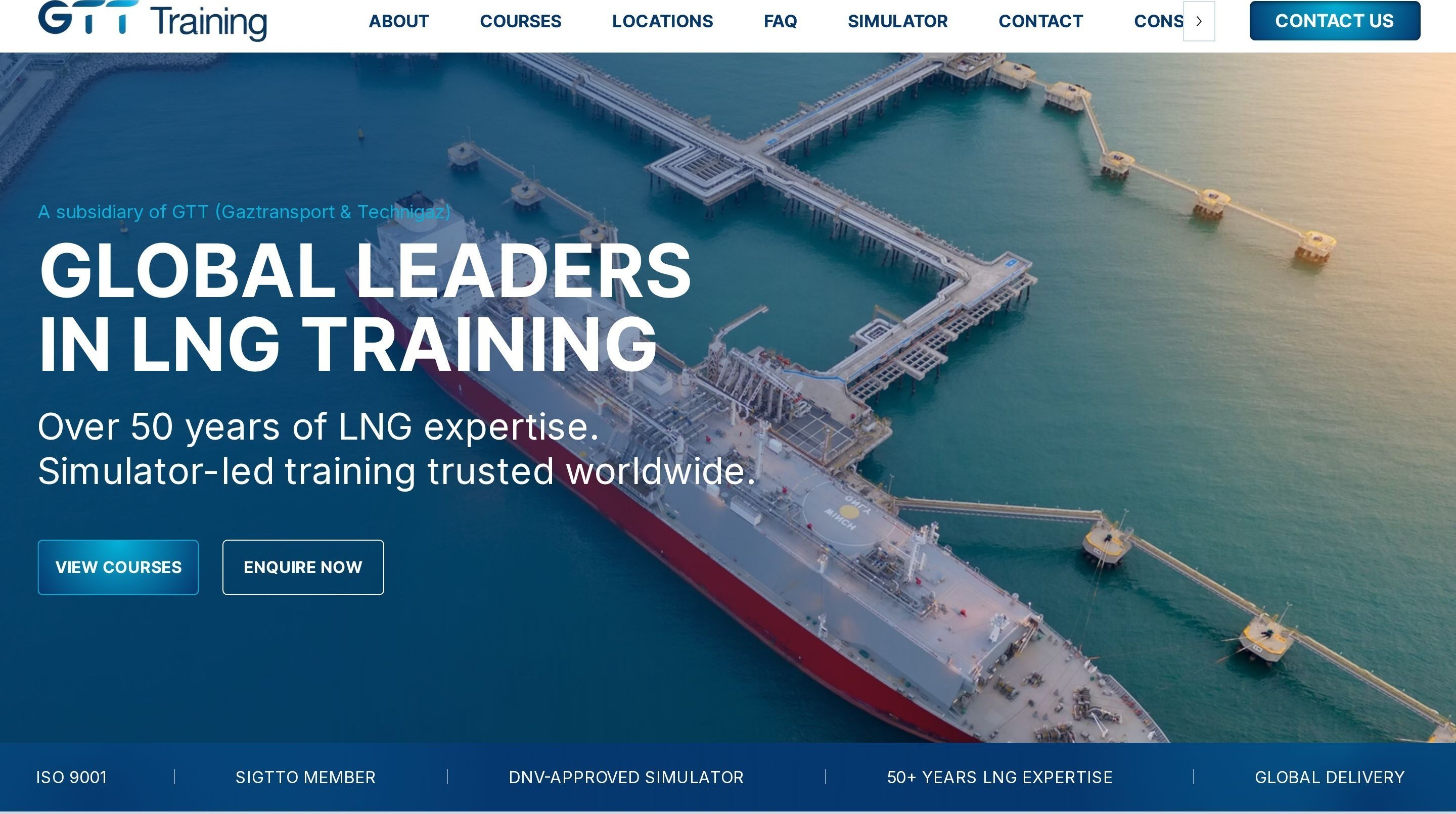 The GTT Training website, a modern design by the team behind BRIGHT / forma